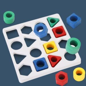 Shape Matching & Sorting Puzzle – Early Learning Montessori Toy